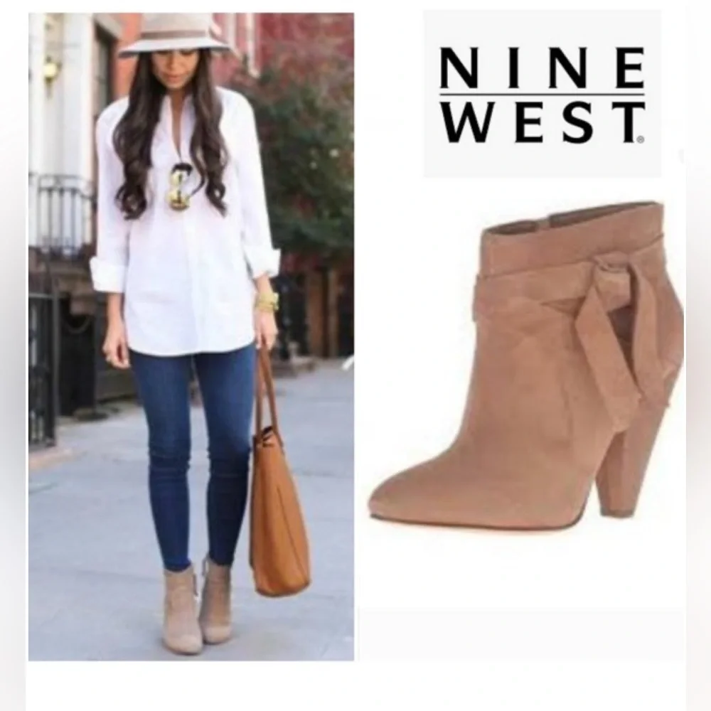 Nine West Acesso Suede Booties